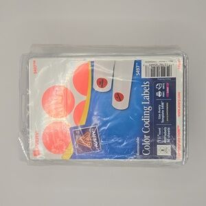 Avery Printable Self-Adhesive Removable Color-Coding Labels (5497)